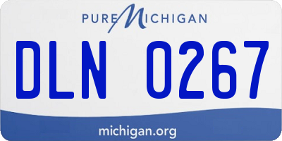 MI license plate DLN0267