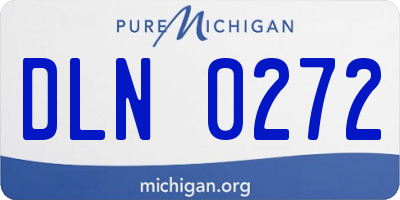 MI license plate DLN0272