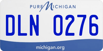 MI license plate DLN0276