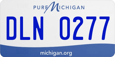 MI license plate DLN0277