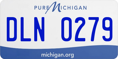 MI license plate DLN0279