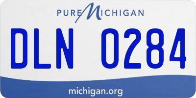 MI license plate DLN0284
