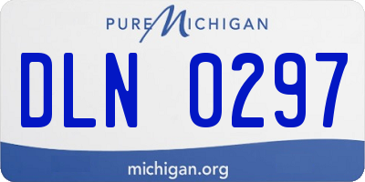 MI license plate DLN0297