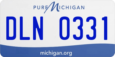 MI license plate DLN0331