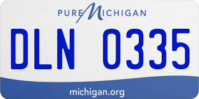 MI license plate DLN0335