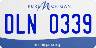 MI license plate DLN0339