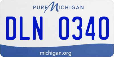 MI license plate DLN0340