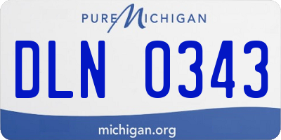 MI license plate DLN0343