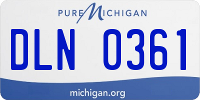 MI license plate DLN0361