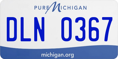MI license plate DLN0367