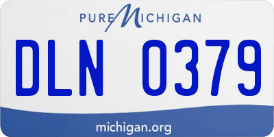 MI license plate DLN0379