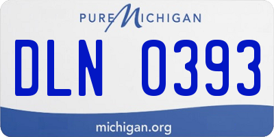 MI license plate DLN0393