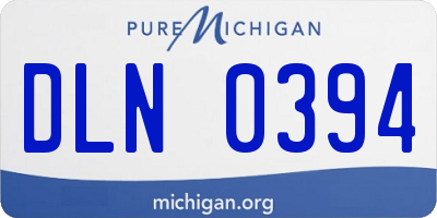 MI license plate DLN0394