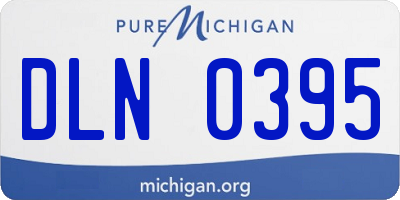 MI license plate DLN0395