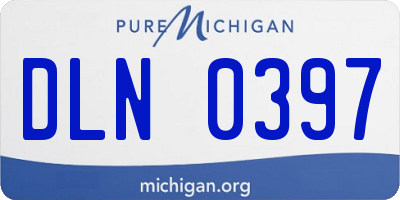 MI license plate DLN0397