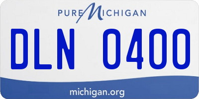 MI license plate DLN0400