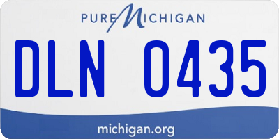 MI license plate DLN0435
