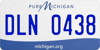 MI license plate DLN0438