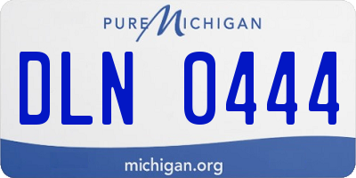 MI license plate DLN0444