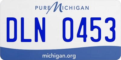 MI license plate DLN0453