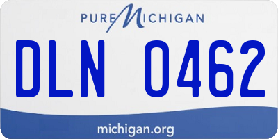MI license plate DLN0462