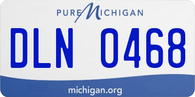 MI license plate DLN0468