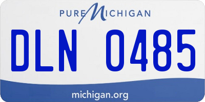 MI license plate DLN0485