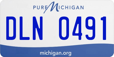 MI license plate DLN0491
