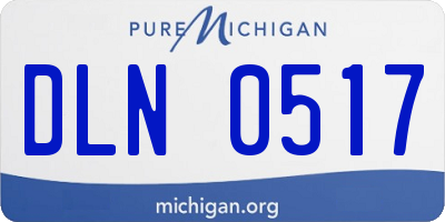 MI license plate DLN0517