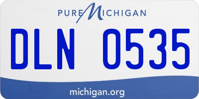 MI license plate DLN0535