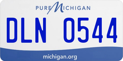 MI license plate DLN0544
