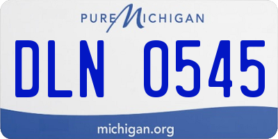 MI license plate DLN0545