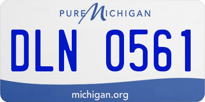 MI license plate DLN0561