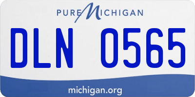 MI license plate DLN0565