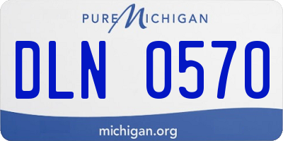 MI license plate DLN0570