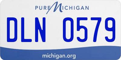 MI license plate DLN0579