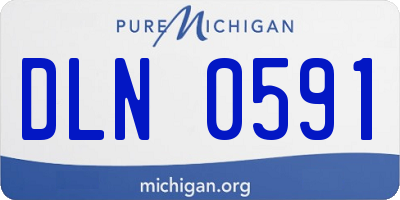 MI license plate DLN0591