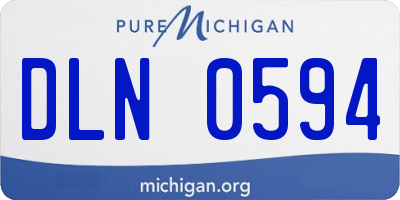 MI license plate DLN0594