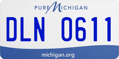 MI license plate DLN0611