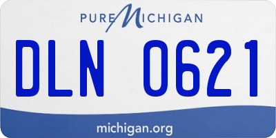 MI license plate DLN0621