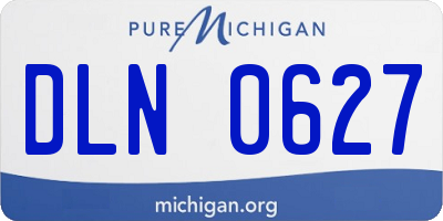 MI license plate DLN0627