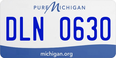 MI license plate DLN0630