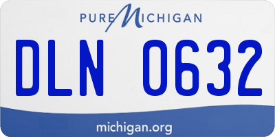 MI license plate DLN0632