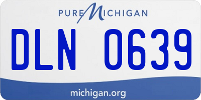 MI license plate DLN0639