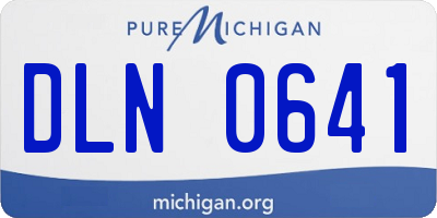 MI license plate DLN0641