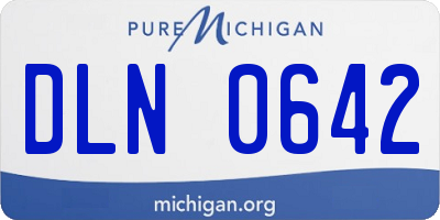 MI license plate DLN0642