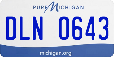 MI license plate DLN0643