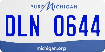 MI license plate DLN0644