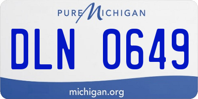 MI license plate DLN0649