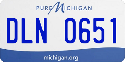 MI license plate DLN0651